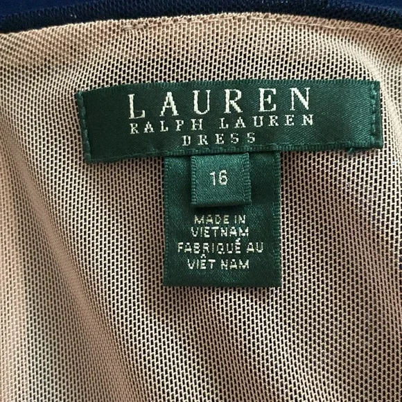 Ralph Lauren size 16 dark blue sequin dress - Picture 9 of 12